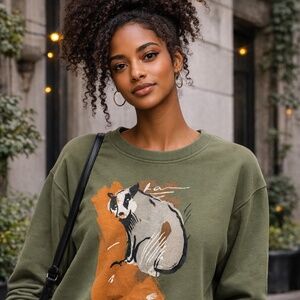 United Colors of Benetton Graphic Sweatshirt – Artsy & Youth Vibe Unisex